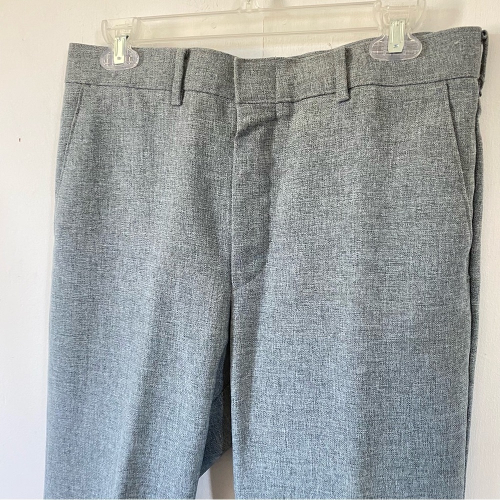 Vintage Pantsuit LEVIS Action Suit Gray Polyester Blazer Slacks Retro Mens 42R - Picture 8 of 10